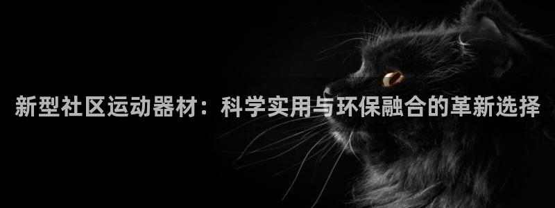 凯捷体育软件：新型社区运动器材：科学实用与环保融合的