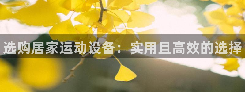 凯捷体育神州：选购居家运动设备：实用且高效的选择