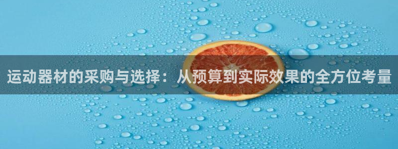 凯捷体育集团E.ON：运动器材的采购与选择：从预算到