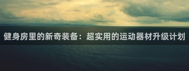 凯捷体育娱乐网站：健身房里的新奇装备：超实用的运动器